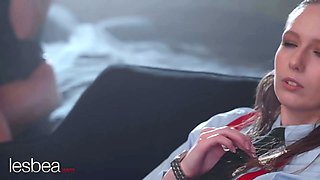 Lesbea mia trejsi and Big Tits swedish babe imperious lesbian strap-on climax