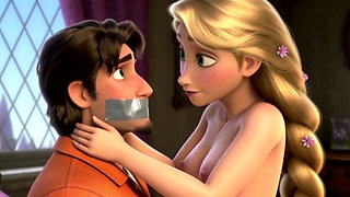 Flynn Rider x Rapunzel: A Steamy First Blowjob Scene