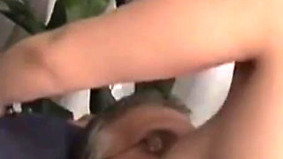 Young Amateur Housewife Fucked and Creampied on Big Tits by a Mature Cock