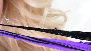 Cute Blonde Samantha Rone Is Perfect in Purple!