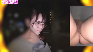 Fragile Heiress Heat as the Natural Rich Beauty Offers Warm Mouth Support Inside a Risky Temporary Booth