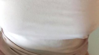 Small titted brunette amateur anal nailed at home