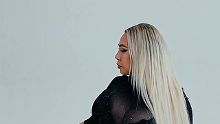 Two big tit blonde babes fucking a big