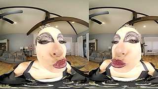 Alexis James as a sultry ballerina Nina in a wild cosplay VR experience that's hard to resist