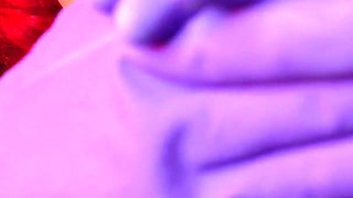 ASMR sounding: kitchen rubber gloves fetish