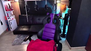 Blonde tight pussy babe solo toy fun in glamour masturbation