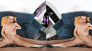 Arina Shy rides a big cock in stunning vr quality