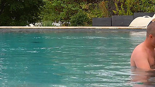 My Darling Fucks Me in the Pool of the Villa!