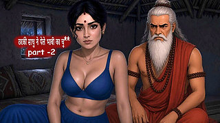 Tharki Sadhu Visits Desi Bhabhi Alone at Home – Hot MILF Web Series