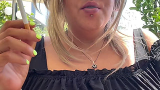 Good Morning, Goddess - Brazilian BBW MILF Outdoor Smoking Ritual