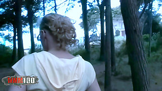 Starla-candy Beautiful French Blonde Starla Candy Pees in the Woods Then Sucks Terry's Cock