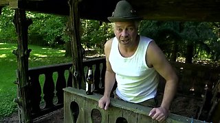 Mia De Berg Outdoor DP Fuck - Blonde Tattooed Babe Anal & Big Tits