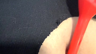 Horny MILF Masturbating- Dildo Sucking and Titty Fucking