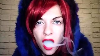 Mistress Marlena - Smoking Cork In Blue