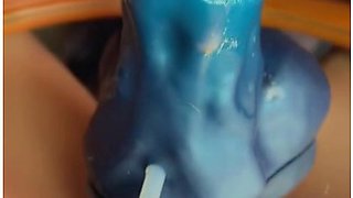 Hot Mom Breeding Her Pussy Knotting A Huge Nothiosaur Faxi Leaking Cum