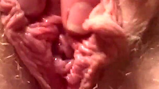 Close up Pussy with Big Labia Fingering Masturbation
