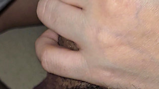 Step mom Stuck with Step son in One Bed starts to handjob his dick