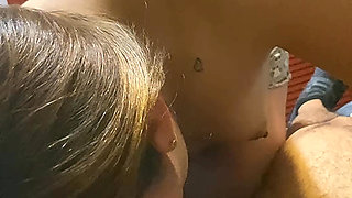 Sexy Latina slut with small tits knows how to give some deepthroated blowjobs that few women can do