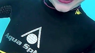 Underwater Wetsuit JOI in My Private Pool