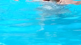 Summer Has Arrived! Time for the First Visit to the Pool Sexy Big Nurse Vicki Style!