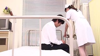 Naughty Jap nurse milks a patient: Babe, Handjob  Stripchat Porn