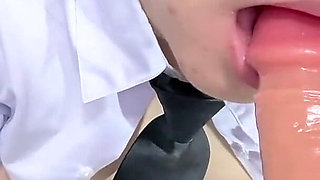 Thai Uniform Girl Big Cock Suck