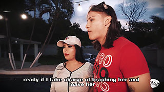 The Girlfriend Receives Swimming Lessons and Fucking in the Pool as a Gift