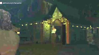 3D Animation Rough Sex in a Tent – Big Tits Hardcore Group Fuck with Sound