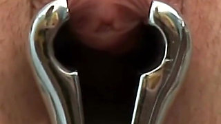 Nice young girl Kristina gets hardcore gyno exam and urinotherapy