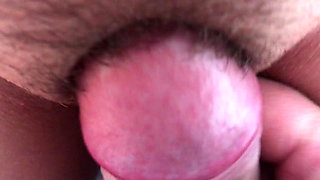 The Penis Rubs the Clitoris Until It Cum. Close-up
