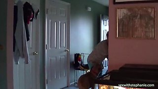 Stephanie gives POV blowjob: Big Tits, Amateur  Deepthroat Porn