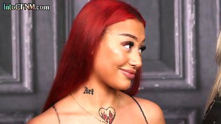 CFNM femdom British ladies blowing penis in group sex COCK SUCKING and HJ