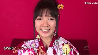 Chiharu Delivers Passionate Jav Blowjob Then Gets Fucking Intense In Her Kimono
