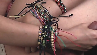 Professional massage with epic cumshot