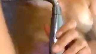 Pussy toying busty high heeled stunner solo pov masturbation