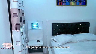 Cheating Wife Hides Her Lover in the Closet to Finish Getting Him to Cum - Savannah Watson