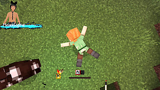 Minecraft mod Needs of Nature - Steve and alex masturbating and showing off some features! Like Cum!
