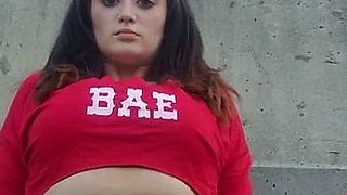 Amateur teen fucked outdoors
