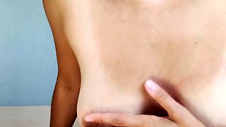 Solo Play: Saggy Stretched Tits