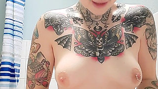 Peeing in a Glass Upclose&golden Shower