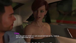 Just Married Cuckold Episode 2: Emily Shows Her Naked Body Getting Out of The Car - American Wife Cheating Sex Story