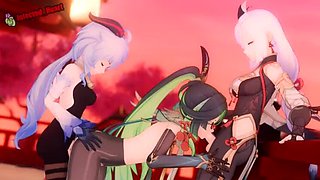 Genshin Impact Hentai Compilation - Futa Toon Pussy Fuck with Cum Sounds