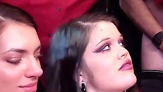 Big bukkake party with the cute teens Dirty Doreen - Kitty Blair and Sub Lisa