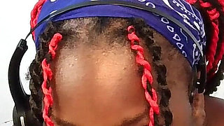 This Little Ghetto Ebony Thot Loves Spending the Night in Her Room Deepthroating the Dildo She Needs Cum in Her - Mastermeat1