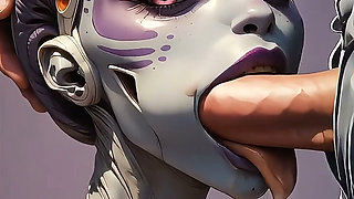 Oral Obsession - AI-Generated Aliens, Elves, Mermaids & Witches Swallow Huge Cocks