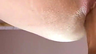 Fucking sex machine whip cream from my pussy to a convulsive orgasm