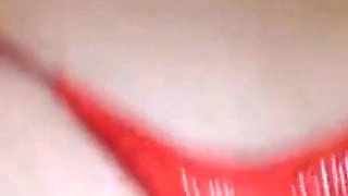 Homemade Amateur Couple, Satin Lingerie (panties, Sex with Clothes), Heels and Stockings, Fishnet, Blowjob, Spanking