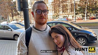 Cute European Brunette Surprises Boyfriend as Hardcore Slut Eagerly Fucking Stranger for Cash in Wild Cowg