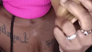 Sucking Pounding My Pussy with Big Dildo Moaning Orgasms