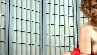 Sexy European Blonde Cougar Masturbating